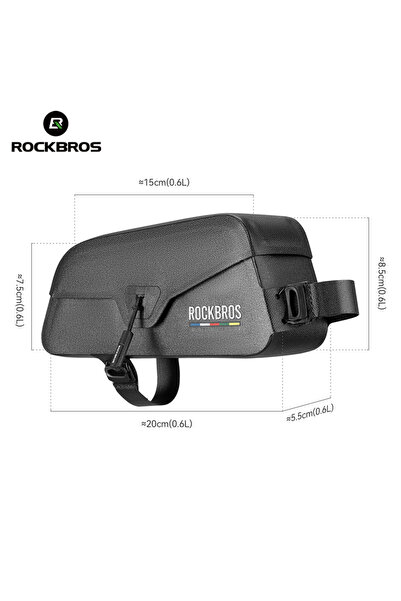 ROCKBROS 0.6L ROAD TO SKY Waterproof Bike Top Tube Bag Cycling Frame Bag for ...