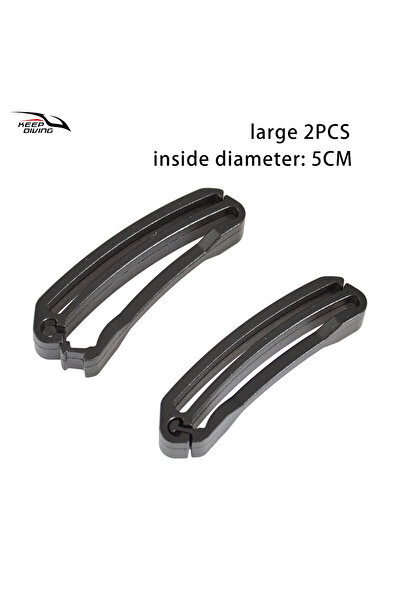 choice2 مشبك تثبيت بلاستيكي كبير (قطعتان) لحزام النسيج، مشبك سريع الانزلاق، م...