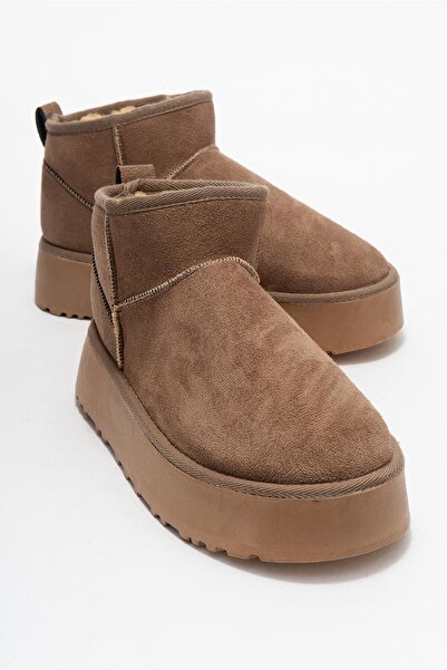 CCWAY AYAKKABI Yüksek Tabanlı Mini Bot KOYU VİZON