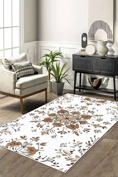 Halise Home Yıkanabilir Kaymaz Taban Dijital Baskılı Mutfak Halısı ,Yolluk