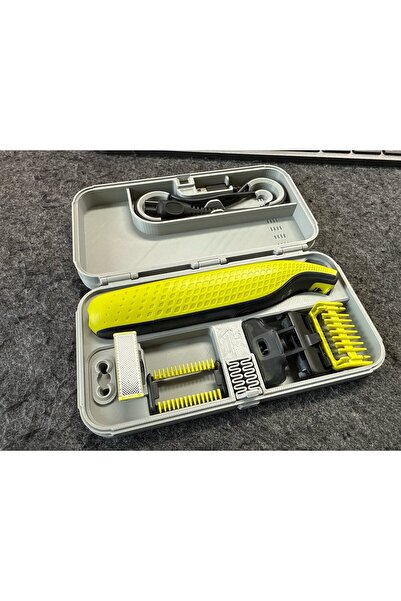 OEM Carcasa Premium compatibila cu Philips OneBlade, Gri, rezistenta la socuri