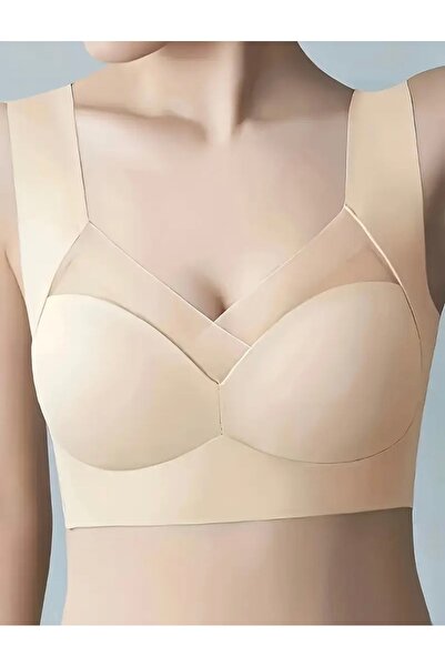 QUEENELA Shaping / Sculpting Unbuttressed Non-Underwire Breathable Bra