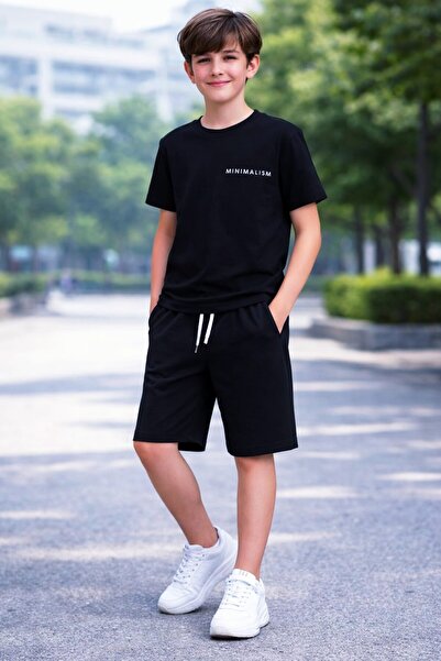 Ruhat Kids طقم شورت للأولاد مع تفاصيل جيبية