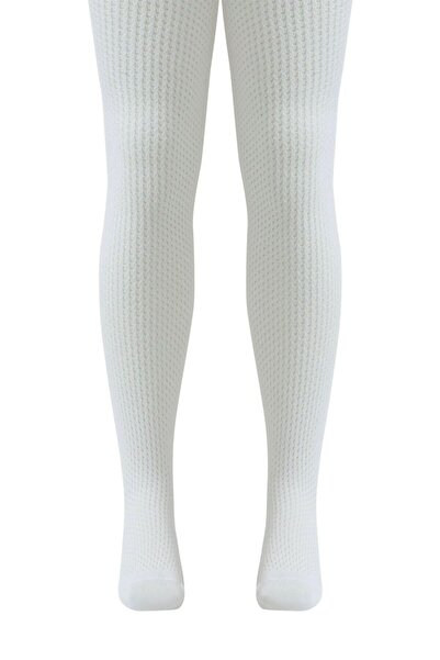 Conte Elegant Ciorapi subțiri din bumbac cu model ajurat, Conte Kids Miss 616 - Alb, 150-152 (22)