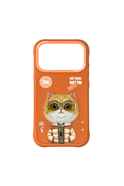 Nimmy حافظة هاتف أنيقة وجميلة لهاتف آيفون 17 برو ماكس مع تطريز حقيقي وسحاب ون...