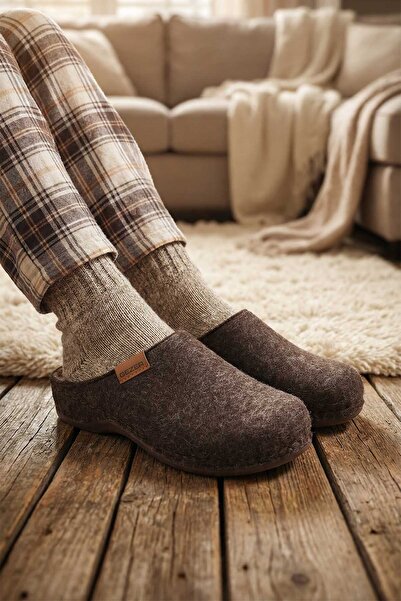 GEZER Feichtingen Women's Winter Felt Comfortable Sole Home Garden Slippers