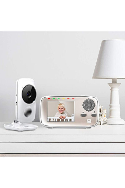 Motorola جهاز مراقبة الأطفال بالفيديو مع إمكانية المشاهدة عبر الإنترنت عبر ال...