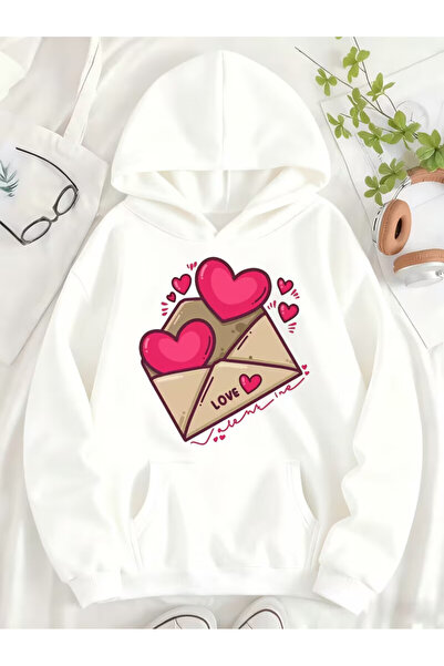 PENTHİLUS سترة نسائية بغطاء رأس بثلاث خيوط - طباعة رقمية مبطن بالصوف هودي