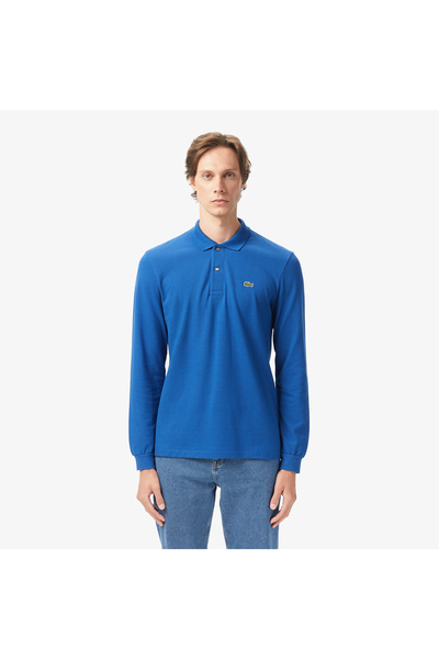 Lacoste L.12.12 Erkek Classic Fit Uzun Kollu Koyu Mavi Polo