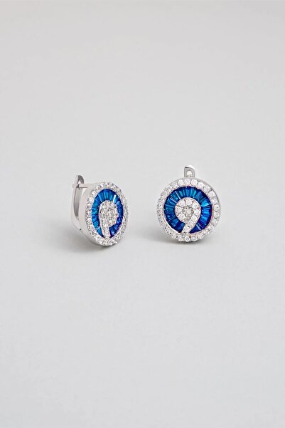 So CHIC... Yakamoz Parıltısı 18 Ayar Beyaz Altın Kaplama Gümüş Küpe