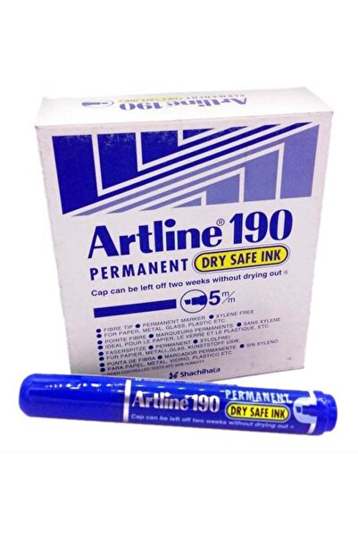 artline 12-Piece Permanent Marker Blue EK-190BL