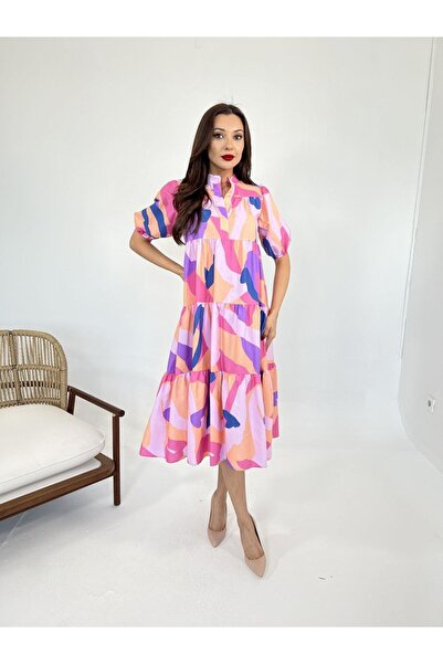 Zerenyus 5522 Premium Midi Dress - Sassari̇