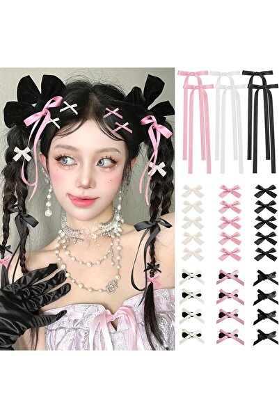 Arabest Cute Hair Clips, Long Tail Hair Ribbon Accessories for Girls and Women