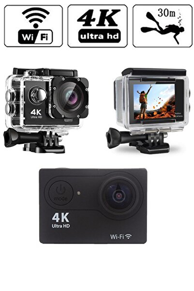 TECHNOMEN Ultra Hd 170 Derece Wifi Aksiyon Kamera 18 Aparatlı 4k 30 Fps 16 Mp.