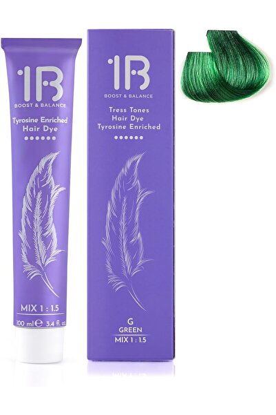 1B Hair Color Cream #G Green – Permanent Vibrant Green Hair Dye