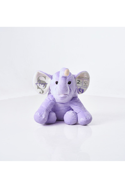 Lunor Toyz Kişiye Özel Peluş Fil – Doğum Tarihi ve İsim Yazılı Bebek Hediyesi