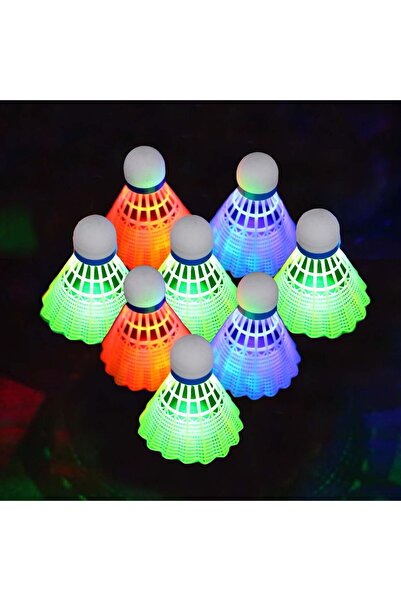 Yellow And White Lightweight Solid Plastic Badminton Shuttlecock For