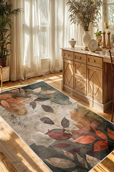 Halise Home Yıkanabilir Kaymaz Taban Dijital Baskılı Mutfak Halısı ,Yolluk