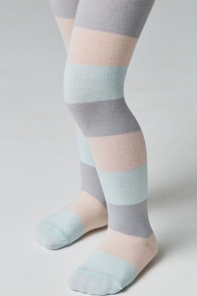 Conte Elegant Șosete subțiri din bumbac cu model de inimă, Conte Kids Tip-Top 581 - Turcoaz pal, 80-86 (14)