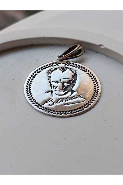 Ari Jewelry 925 Ayar Gümüş Atatürk İmzalı Kolye Ucu