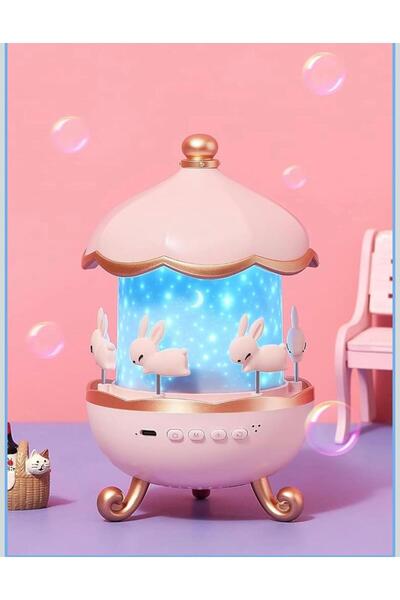 GOLD BE Sevimli Tavşan Projeksiyon Gece Lambası – Masal Gibi Işıklandırma