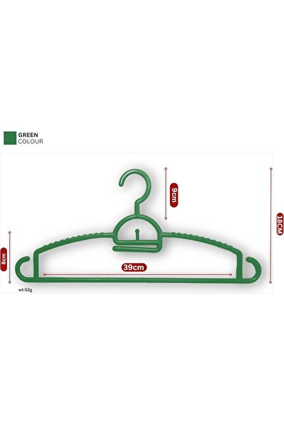 Feelings Plastic Hanger – 18 PCs Set, Non-Slip Clothes Hangers with Notches for Wardrobe, Closet S