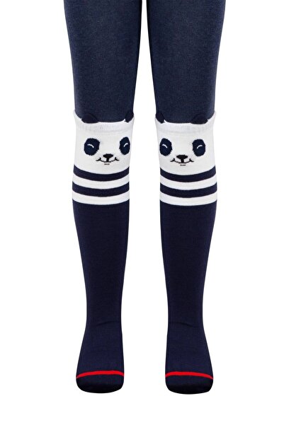 Conte Elegant Șosete subțiri din bumbac cu model Panda, Conte Kids Tip-Top 562 - Bleumarin, 80-86 (14)