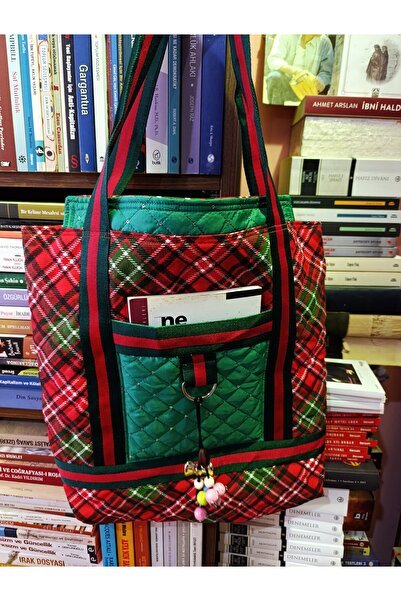 Mahfuz Fully Handmade Daily Use Bag 2+1 Compartments and Main Compartment 45cm Length 38 cm Width Sk1