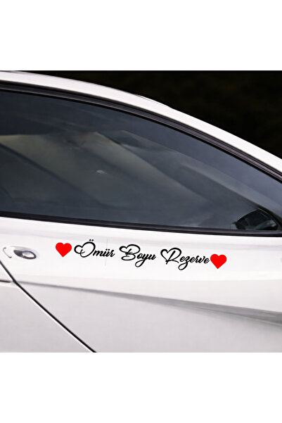 AlpiLeo Sevgililer Günü Ömür Boyu Rezerve Sticker - İsimli Özel Araç Cam Moto...