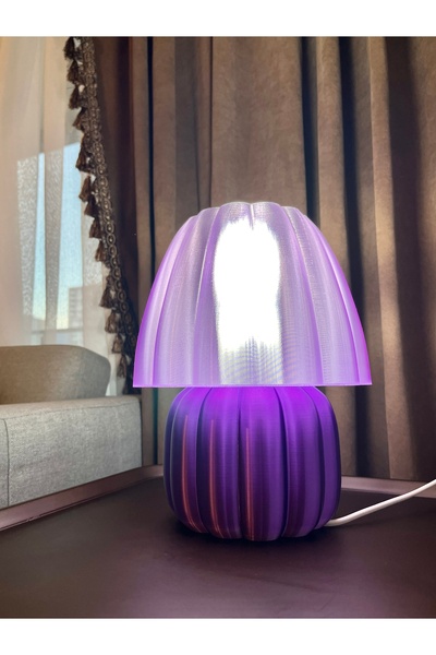 Lumba Design Balkabağı Motifli Gece Lambası Dekoratif Abajur Aydınlatma