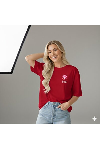 BW Bravely Wear تي شيرت نسائي من SHINE ELMAS مطبوع