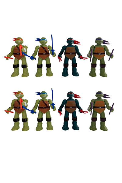 UDATOYS Ninja Kaplumbağalar Oyuncak Figür Seti 8'Li 10Cm
