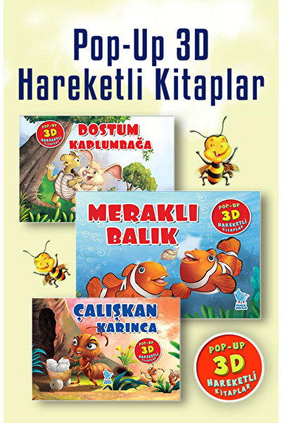 Damla Yayınevi Macera Kitabı Canlanıyor! (Pop-up 3D Serisi)(3 Kitap)