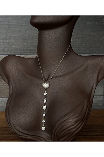 Toz Vintage قلادة على شكل قلب من حجر ديلو، قلادة عتيقة الطراز