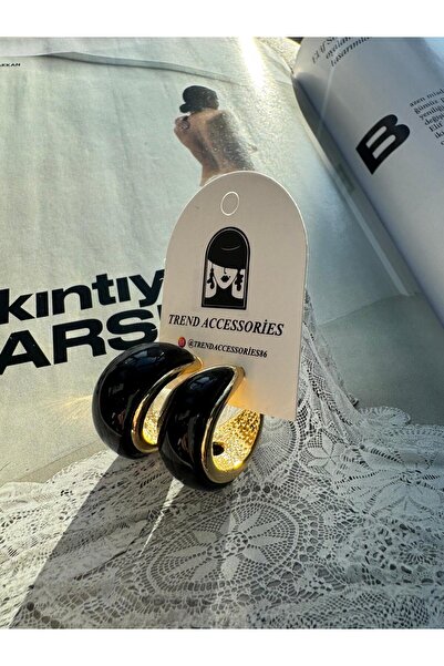 MODA Çelik 20 mm Siyah Küpe