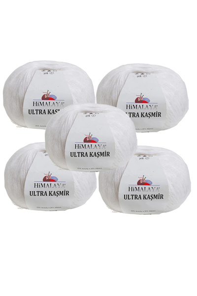 Himalaya 5 Τεμάχια Υπερκαταρτικό Κασμίρ 25% Μαλλί Αλπακά 50 γρ. 175 μ