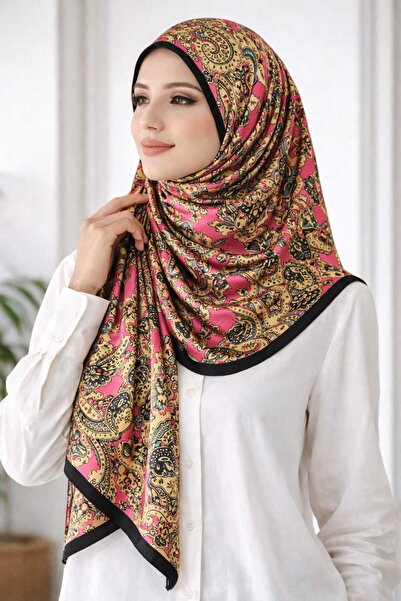 tomrisboutique شال حريري فاخر من الفوال، حجاب، وشاح، شال بنمط الفهد، مقاس 70 ...