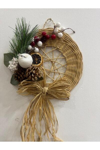 rattan Yılbaşı Kapı Süsü & Kapı Çelengi