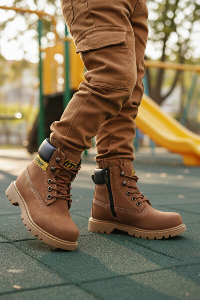 CONTEYNER 921 F Cinnamon Nubuck Talpă anti-alunecare Ghete unisex pentru copii