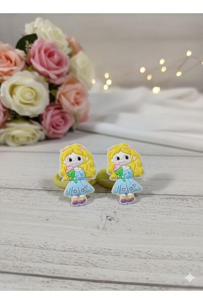 Shiklik 2-dijelni Sevimi Girl Lik model set gumene kopče za devojčice