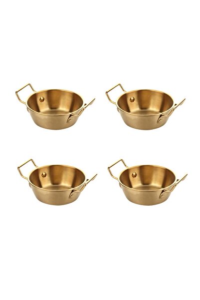 ÇIRPAN EV ALTIN ESKİTME 4'LÜ KASE/ÇEREZLİK 10CM