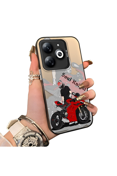 ucuc حافظة Infinix Hot 40i متوافقة مع الحافة السيليكونية الصلبة المقاومة للسق...