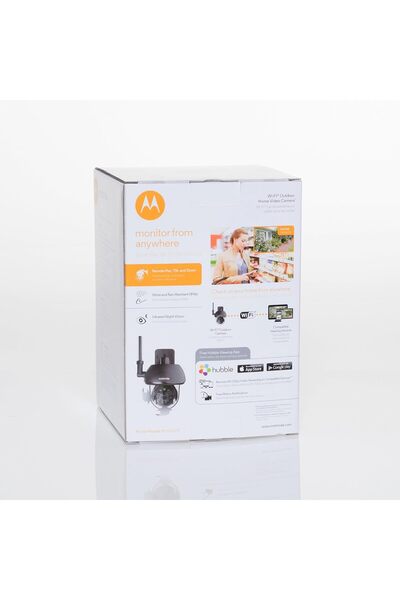 Motorola كاميرا مراقبة منزلية خارجية عالية الدقة تعمل بتقنية الواي فاي مع تحك...