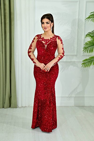 Matik Abiyem Kadife Payet Abiye