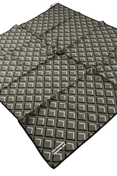 Tesettürnağme EcoZen Κασκόλ TN2103 Γεωμετρικό σχέδιο 06-Χρώμα λινό