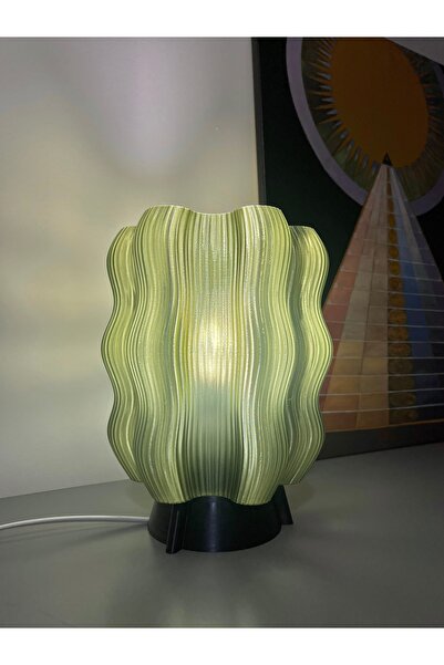 Lumba Design Dalga Motifli Gece Lambası Dekoratif Abajur Aydınlatma