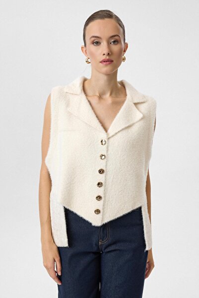 TIFFANY&TOMATO Kruvaze Yaka Oversize Yelek