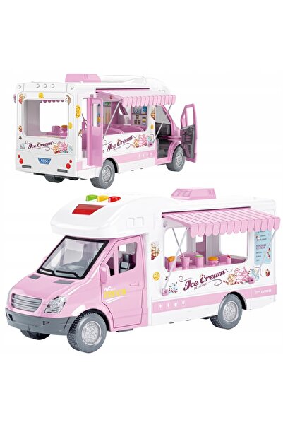 Matadi Rulota cofetarie mobila pentru copii cu lumini si sunete Pink Ice Cream