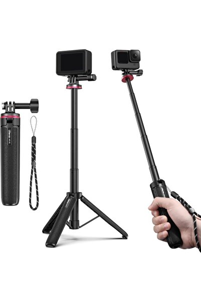 ulanzi حامل ثلاثي القوائم قابل للتمديد بطول 20 بوصة لعصا السيلفي