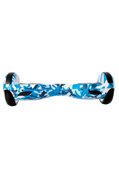 CityMate Elektrikli Kaykay Hoverboard 6.5 Inch Mavi Kamuflaj Grafity Desenli Akıllı D03